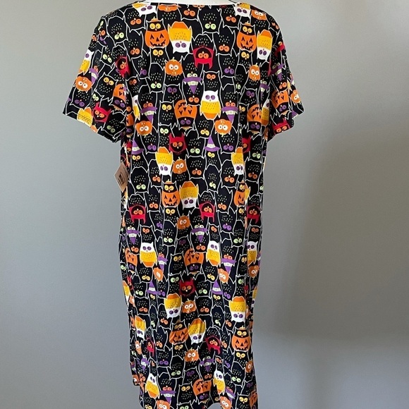 Halloween owl sleepwear night gown dress tunic new with tags XL 14-18 mumu - Picture 11 of 12